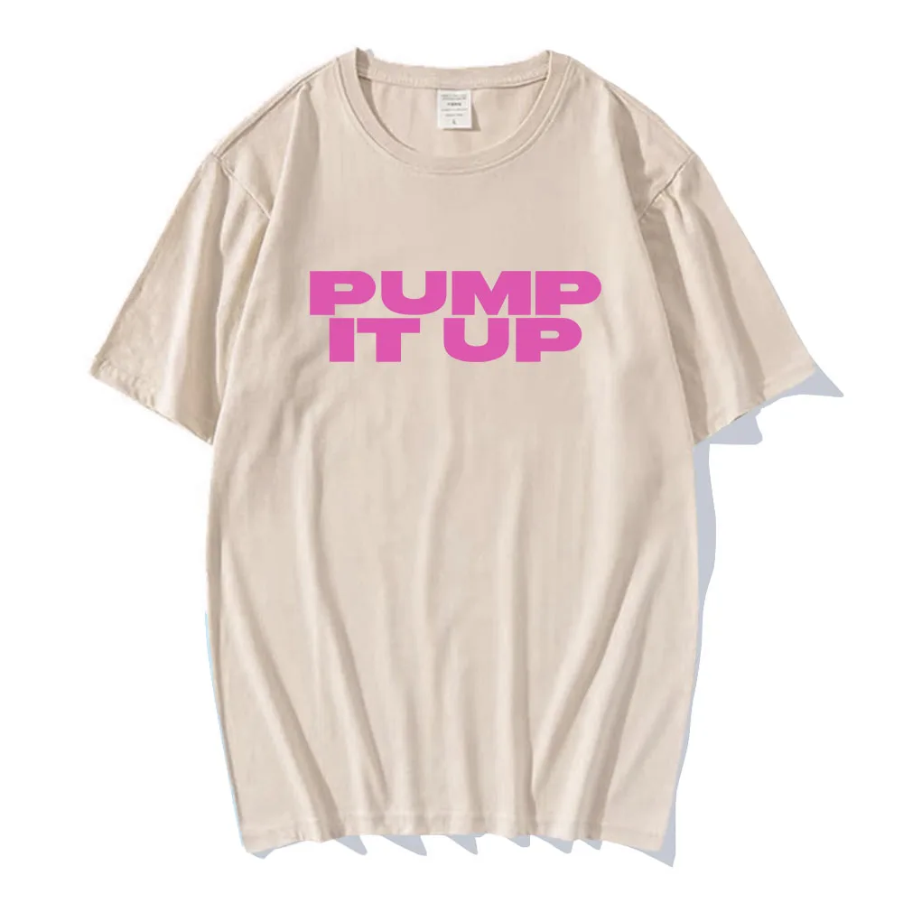 Pump It Up Pink Koszulka z nadrukiem The Substance Horror Movie Tshirty z krótkim rękawem Mężczyźni/Kobiety Mężczyźni Koszulka Casual Film Graphic Tee