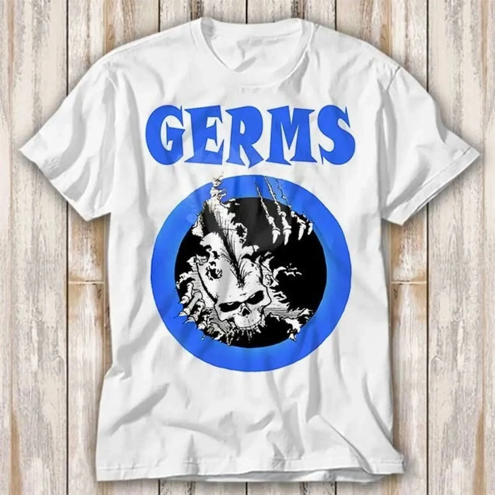 The Germs Rock Punk T Shirt Bestseller Top 4227 vintage Washed Slightly Casual fashion Stylish graphic Unisex Breathable Soft