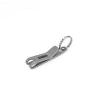 1PC stainless steel Clasp steel Alloy Key Ring Outdoor EDC Tool stainless steel Buckle Hook Outdoor Camping Hover Clip Camping T