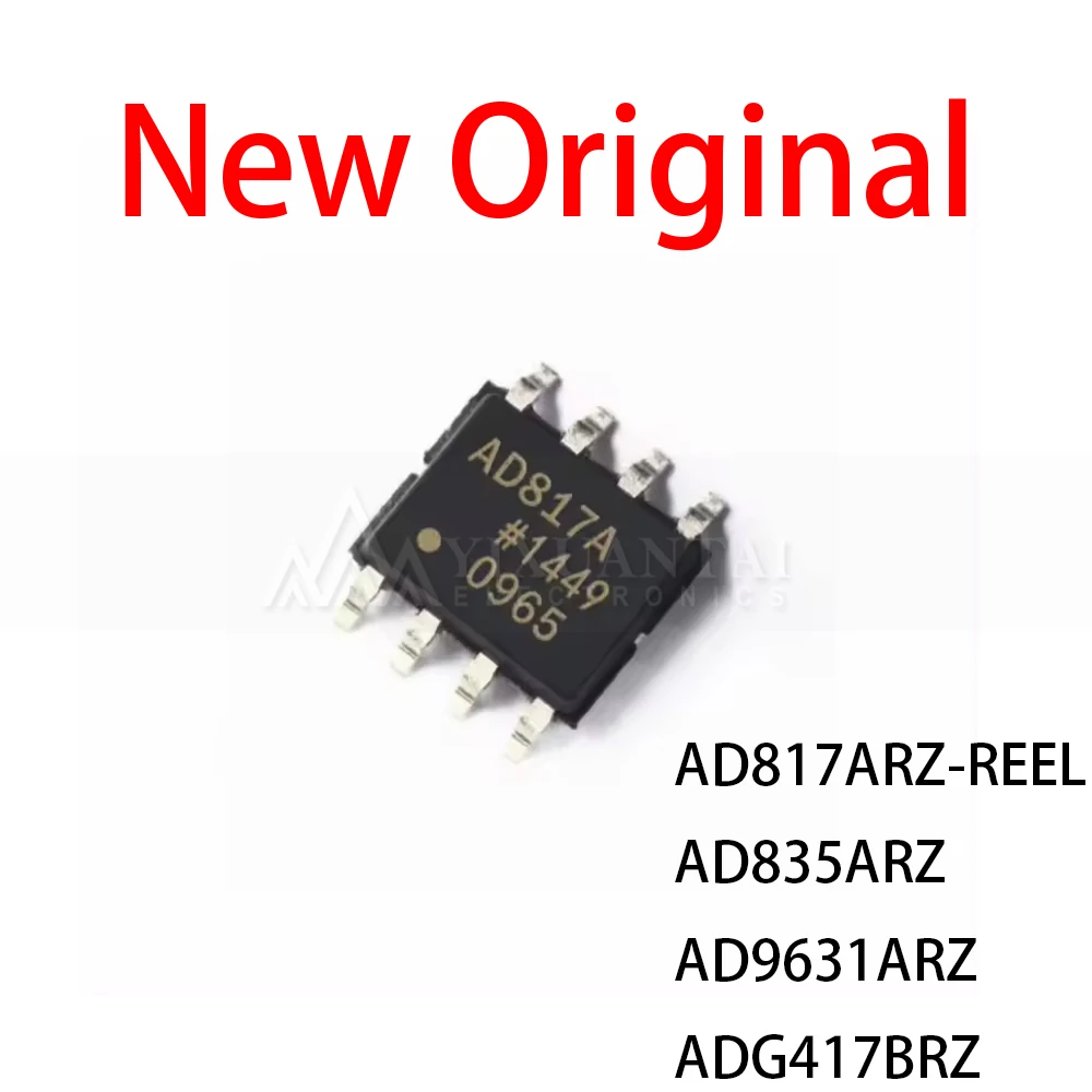 5pcs AD817ARZ-REEL AD835ARZ AD9631ARZ ADG417BRZ AD817 AD835 AD9631 ADG417 SOP-8 SOIC-8 New orignal in the stock YXT