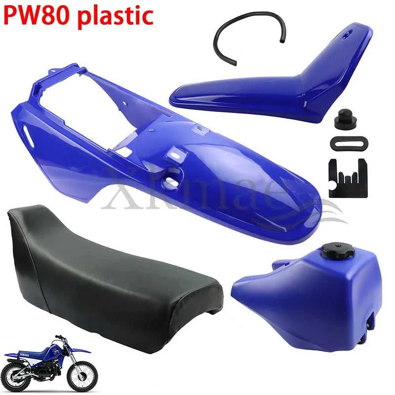 

Motorcycle Bodywork Dirt Bike Kids Bike Plastic Fairing Body Kit Fuel Tank Front And Rear Fenders Seat For Yamaha PW80 PW PY 80