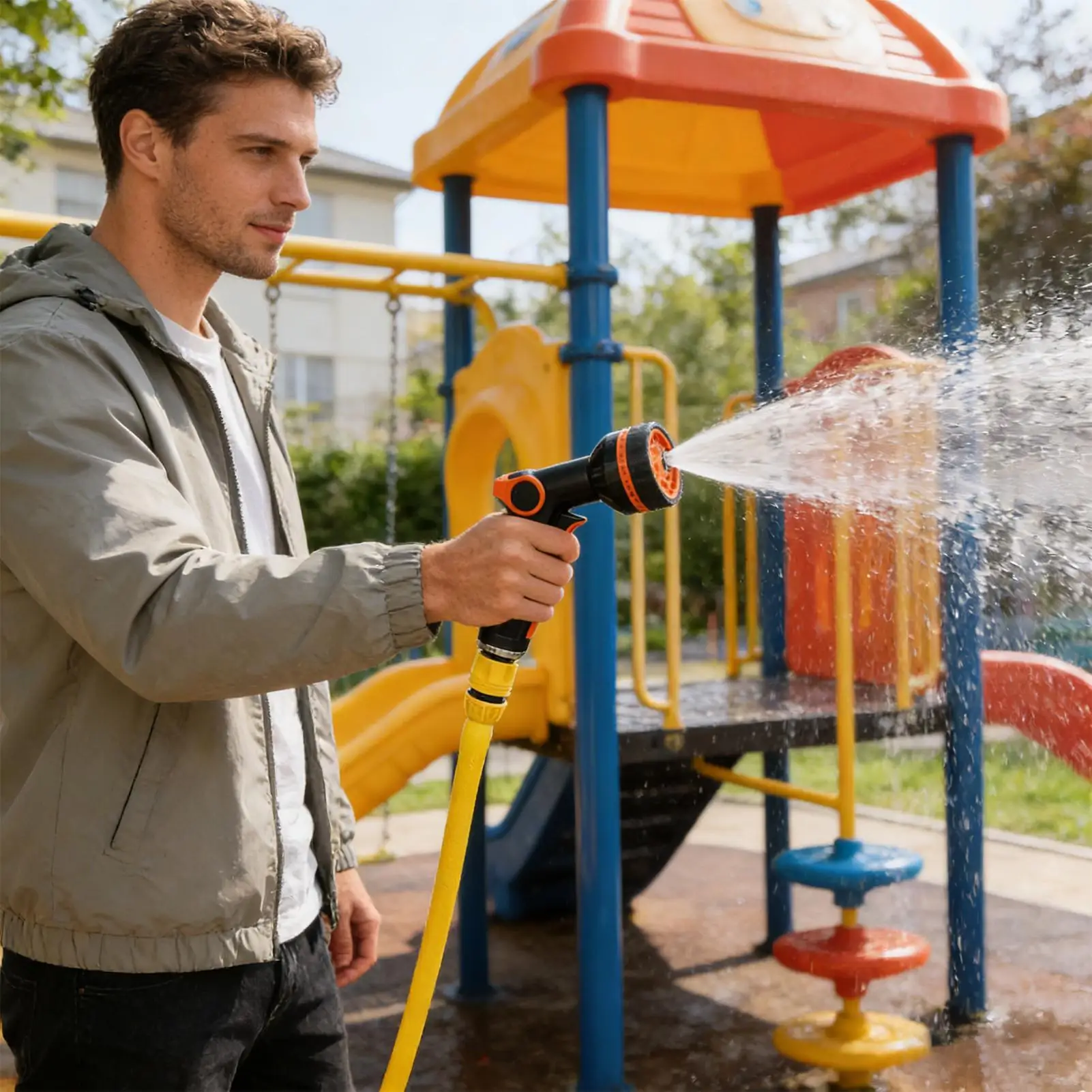 Car Wash Nozzle 5 Patterns Sprinkler Attachment High Pressure Hose Sprayer Nozzle For Car Washing Auto Lawn Gardening Plant