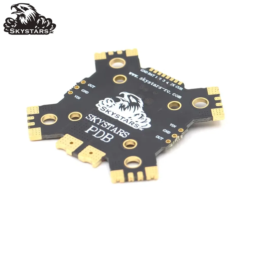 

Skystars PDB with XT60 Power Hub Power Distribution Board for single ESC 3oz copper 60A cont 8P socket, X or H shape FPV Drones
