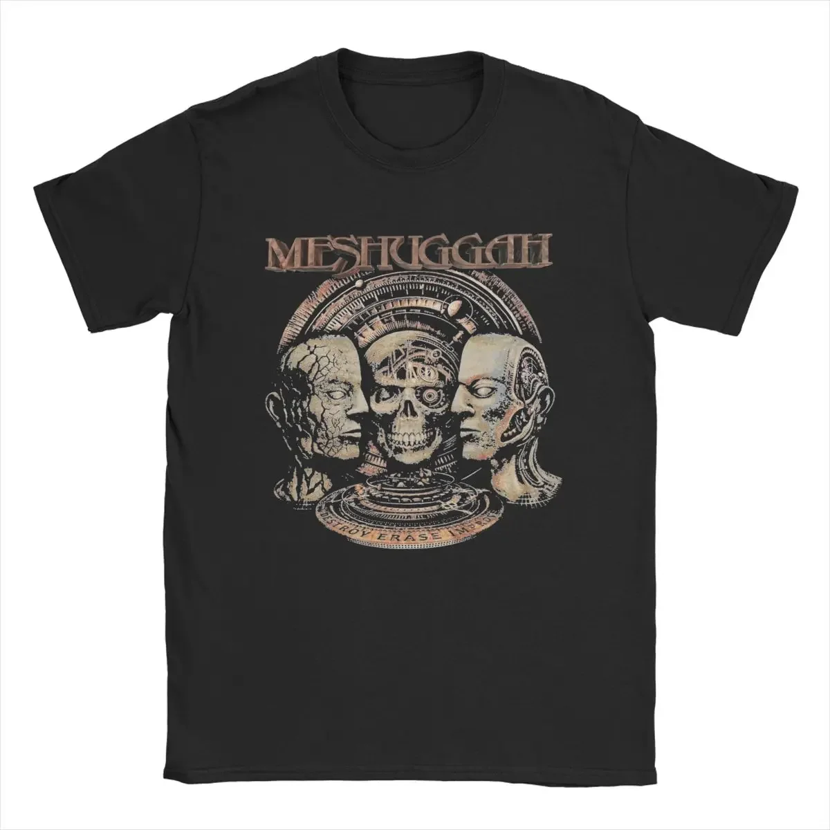 Meshuggah Destroy Erase Improve Men's T Shirt Creative Tee Shirt Short Sleeve Round Neck T-Shirt Cotton Gift Idea Clothing