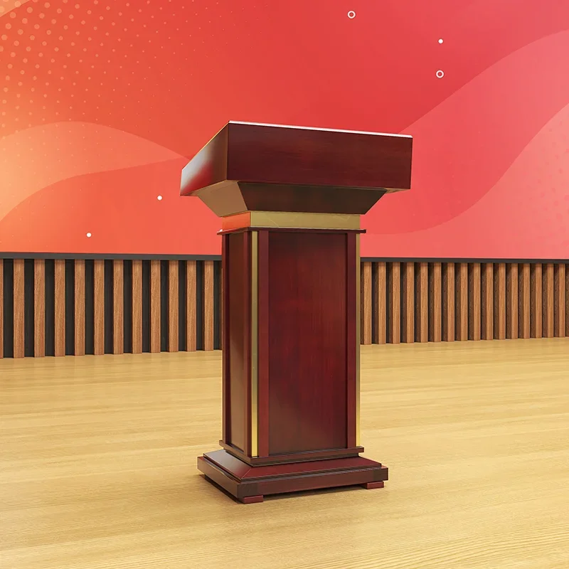 Lecture platform  platform Solid wood  table Leader Chairperson reception desk Presiding conference room