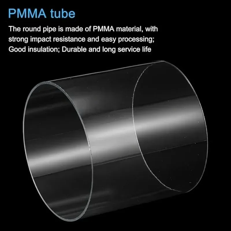 

1 шт. акриловая труба, прозрачная жесткая круглая трубка, диаметр 96 мм (3,78 дюйма), диаметр 100 мм (3,94 дюйма), диаметр 350 мм (13,8 дюйма), L для ламп и фонарей, система водяного охлаждения