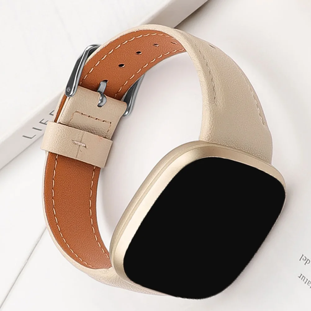 

Versa3 Strap Watch Band Smart Watchband Accessories Replacement Bracelet Cowhide Miss Wristband For