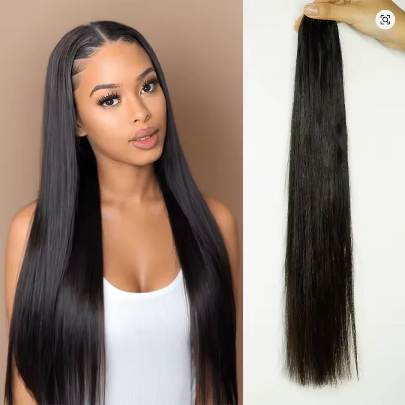 

Наращивание волос 3-го поколения: прямые волосы для крючкового наращивания, невидимые узлы, без узлов, предварительно разделенные, из натуральных человеческих волос