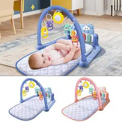 Baby Floor Mat Activity Gym Baby Play Mat For Floor Baby Activity Playmat With Toy Piano Lights Music Smart Stages Learning