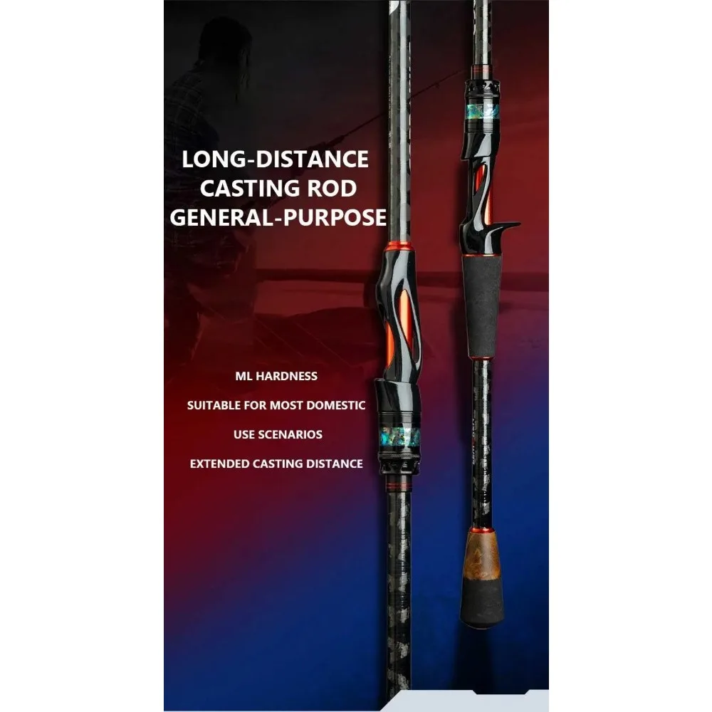 Mavllos Cobraking الغزل الصيد رود 1.98 متر 2.1 متر 2.4 متر 2 أقسام ML خط العمل السريع 17-27lb إغراء 5-15 جرام ضوء قضيب مسبوك