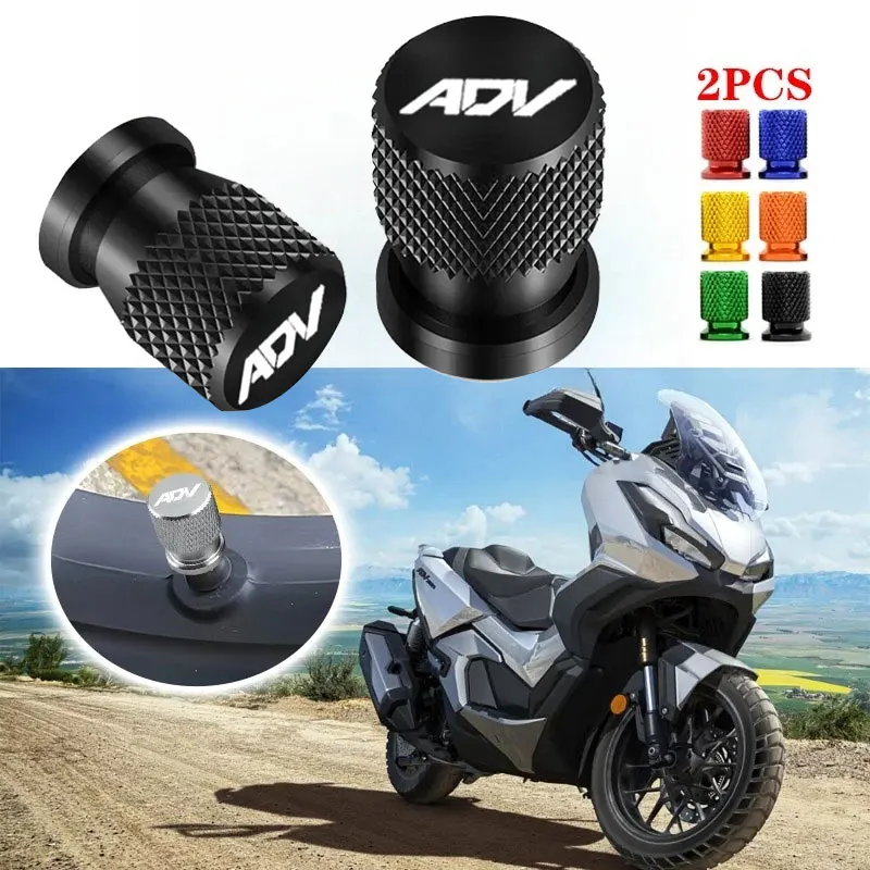 For Honda ADV350 ADV150 ADV160 ADV 350 150 160 Motorcycle Tire Valve Air Port Stem Cover Cap Plug CNC Accessories ADV LOGO