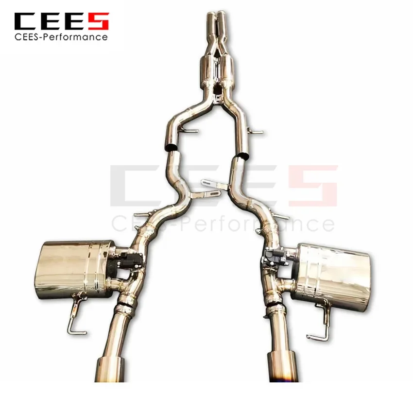 CEES Exhaust System For Jaguar XE 3.0T Stainless Steel Valve Muffler Catback Escape Tubo Escape Coche Terminale Scarico Auto