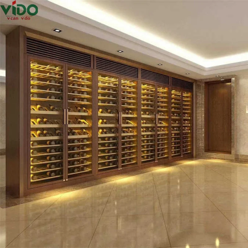 

Customize.Elegant and Stylish Metal Wine Rack with LED Light Strong Glass Wine Cabinet Showcase