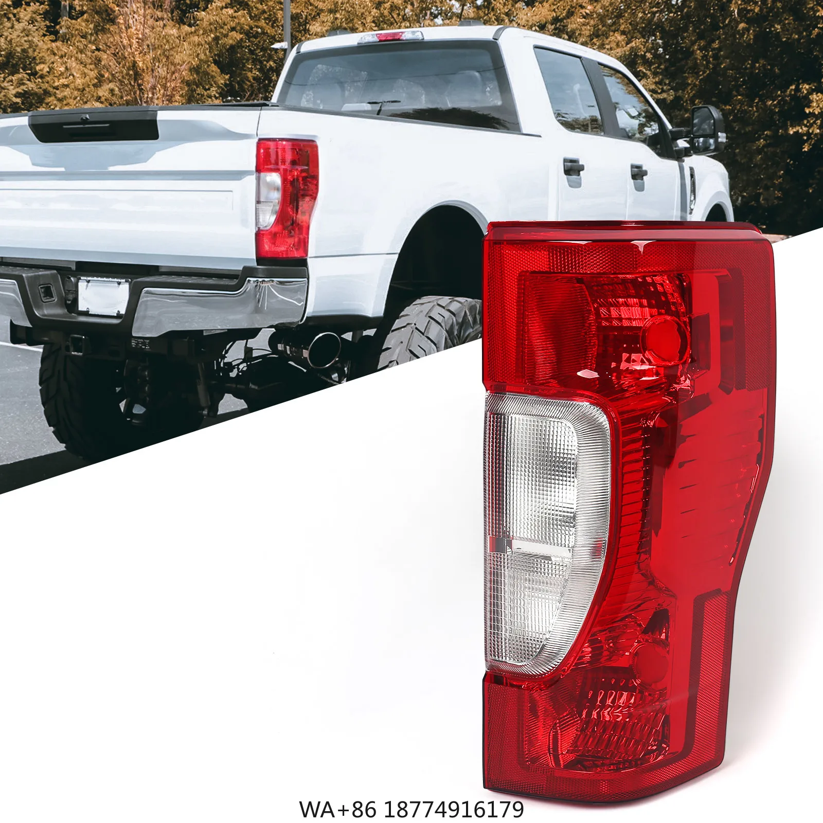 

For 2020-2022 F250 F350 w/o Blind Spot Tail Light Red Passenger Right Side Without bulb FO2801278