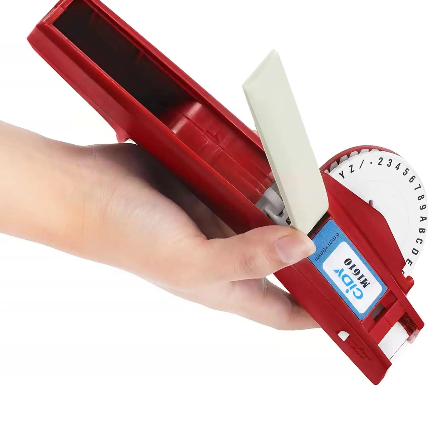 Machine Tiles Typewriter with Die Machine M1610 Label Machine DIY Tape Cutter Bump Label Printer Dum