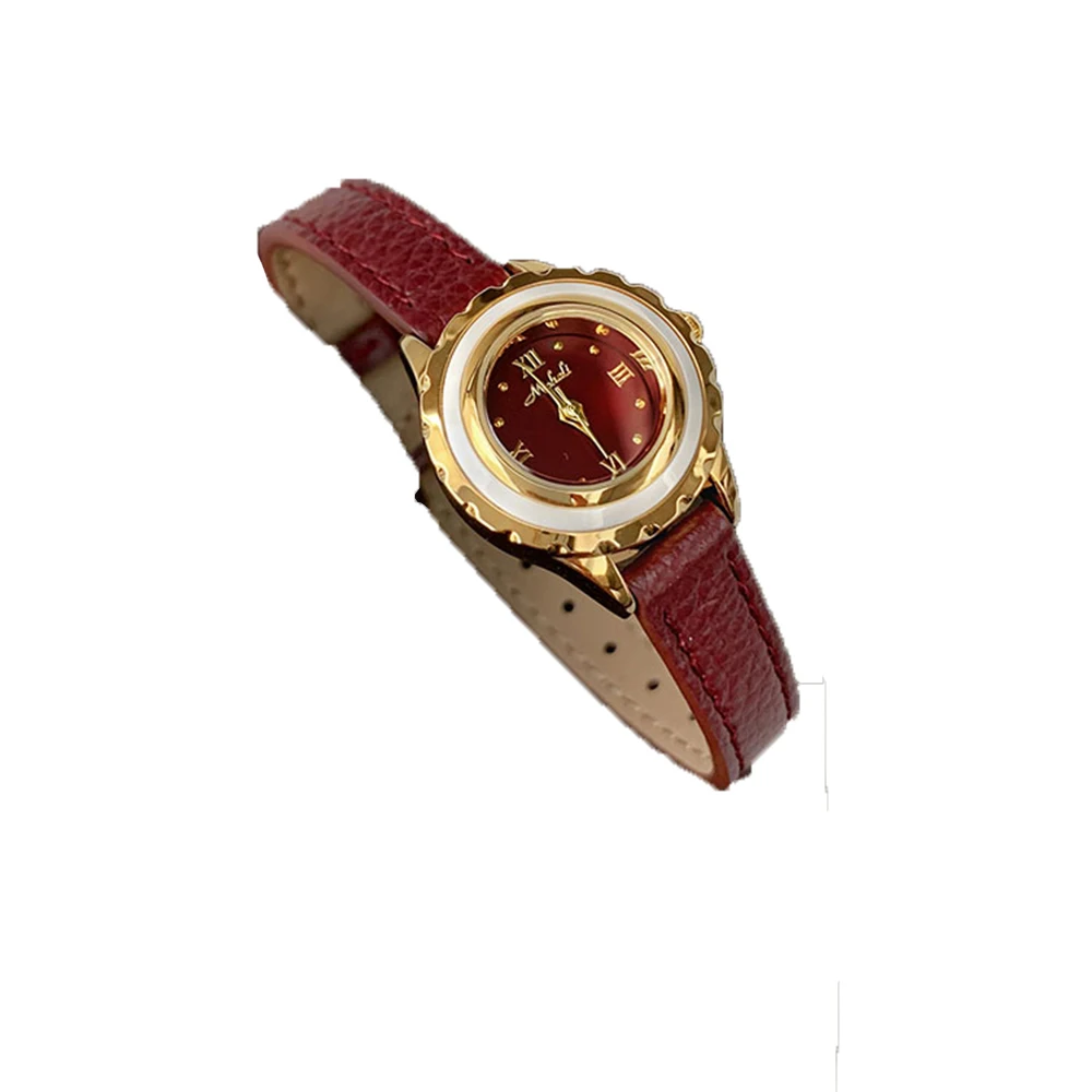 Vintage Temperament Wine Red Serie belt quartz Watch For women\'s girl watch Women\'s accessories wholesale