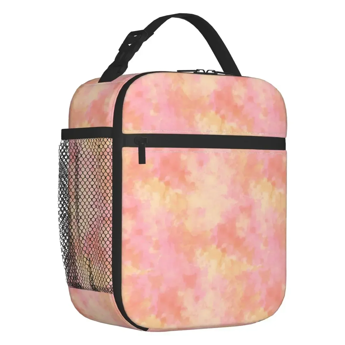 Colorful Pastel Tie Dye Pattern Lunch Bag Men Women Thermal Cooler Insulated Lunch Boxes for Kids School Children