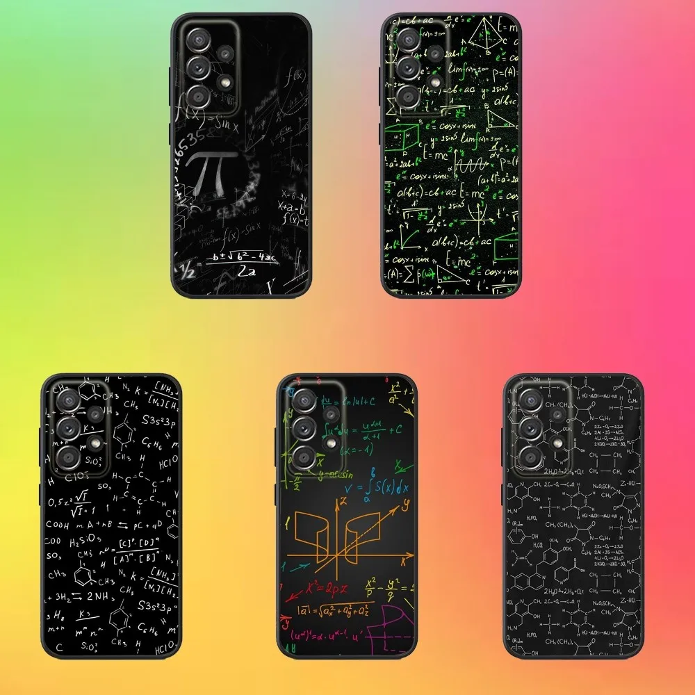 

Chemical Math Formula Phone Case For Samsung S25,S24,S21,S22,S23,S30,Ultra,S20,Plus,Fe,Lite,Note,10,9,5G Black Cover