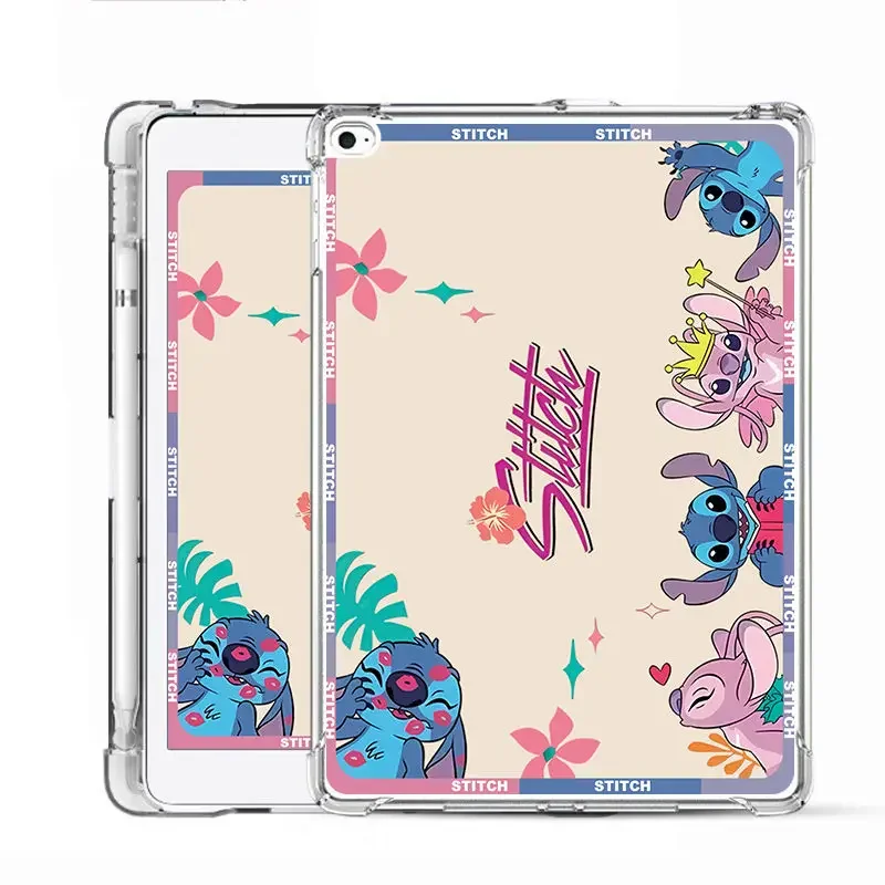 

Stitch For iPad Case iPad 10th Gen 12.9 4th 5th 6th Air 4th 5th 10.9 Pro 11 2nd 3rd 4th iPad 10.2 with Pen Slot TPU Table Cover