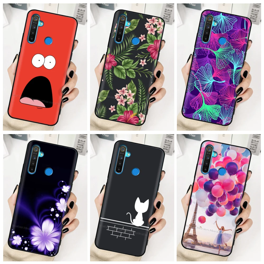 For Realme 5 Case for Oppo Realme 5 Pro Silicone Lavender Phone Case For Realme 5 5i 5s 6i Realme5 5 Pro Realme6i Bumper Cover