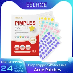 240pcs Star Acne Patches Invisible Pimple Cover for Face Oil Control Spot Treatment Cute Sticker for Covering Zits and Blemishes