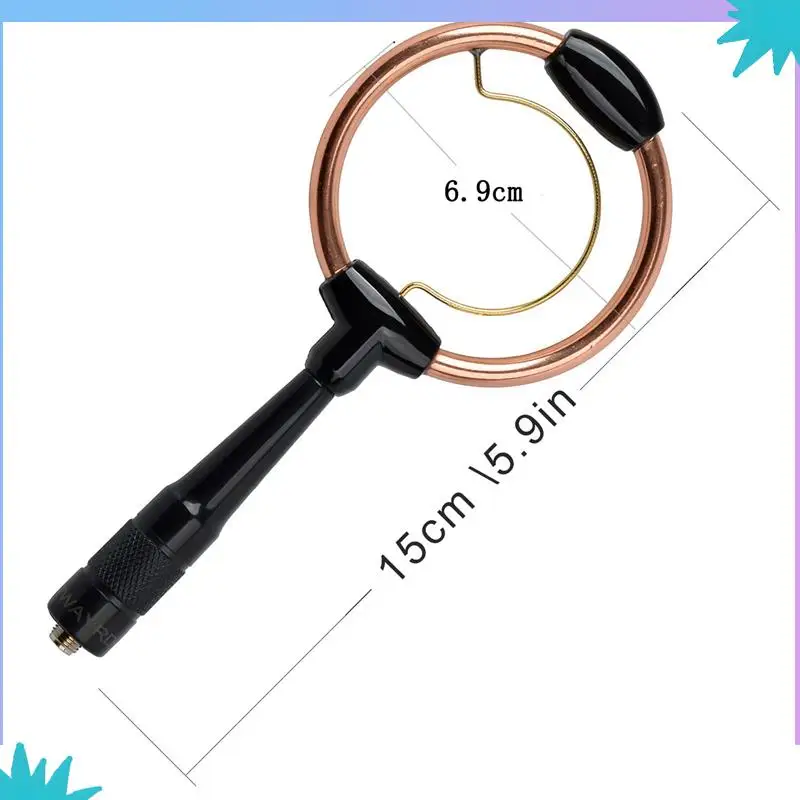 ABZW 2X SMA-гнездовая двухдиапазонная УКВ/УВЧ 144/430 МГц двухпетлевая радиоантенна для Baofeng