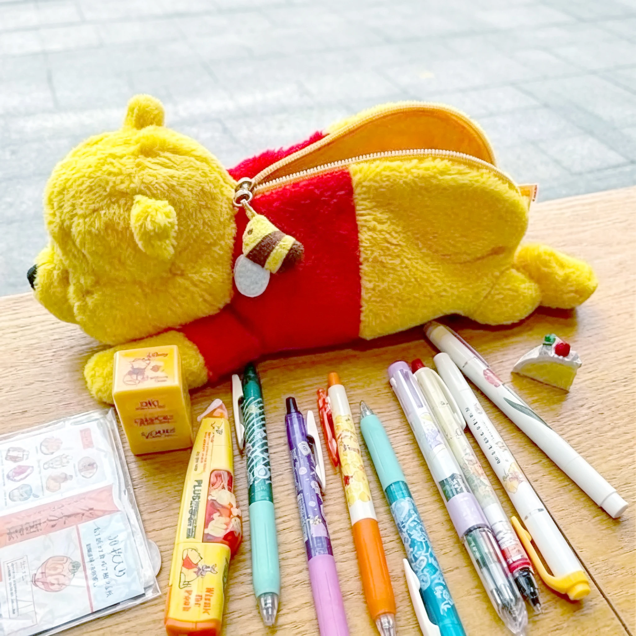 Disney Toy Story, Winnie the Pooh, Stitch, Monsters Inc. Sulley Pencil Bag, Cute Cosmetic Storage Pouch, Cartoon Coin Purse, Lar