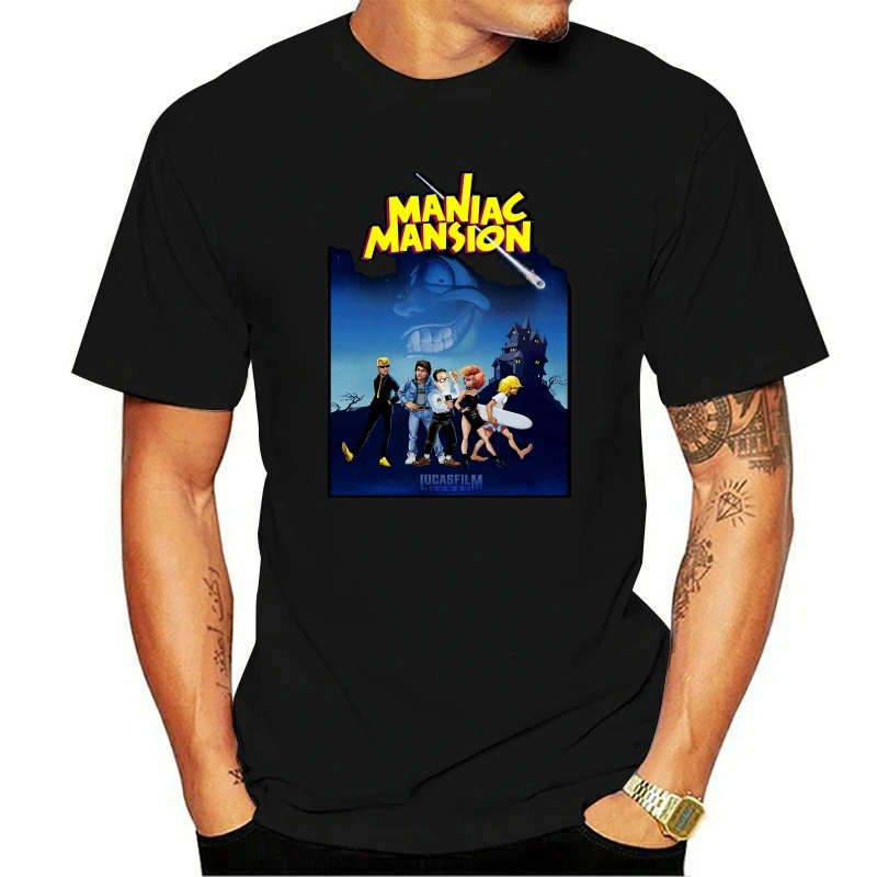

Maniac Mansion T-Shirt Lucasfilm Games 1987-Retrogaming-Monkey Island- show original title
