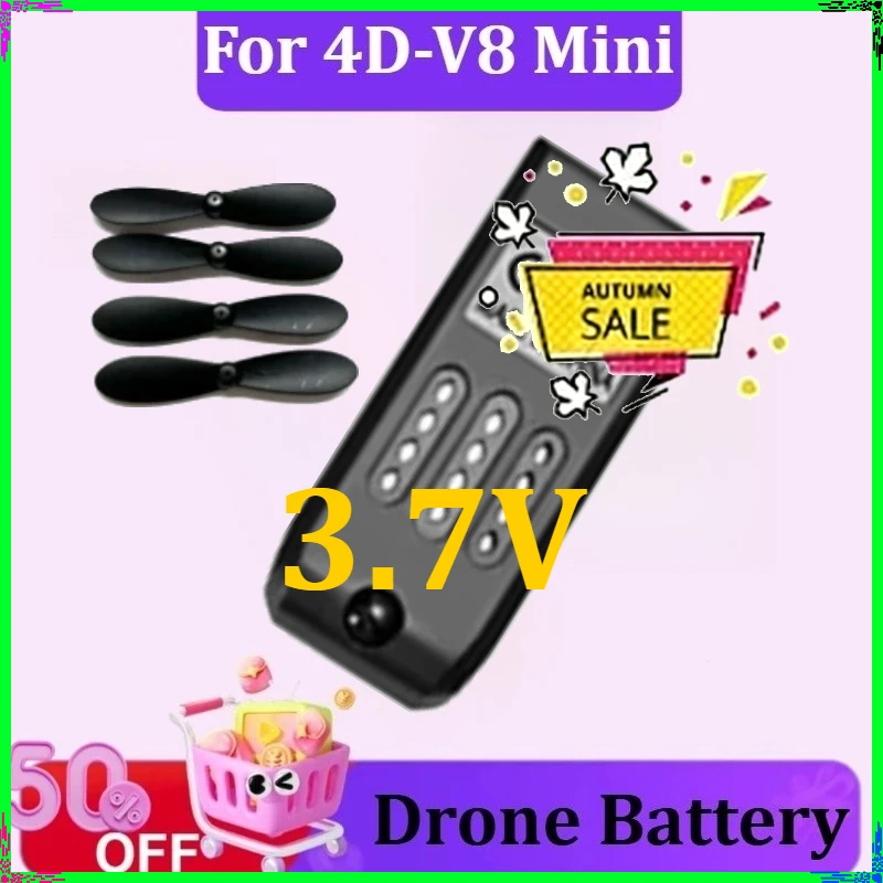 

3.7V 4DRC V8 Drone Battery For 4D-V8 Mini Battery RC Quadcopter Replacement Accessory Parts
