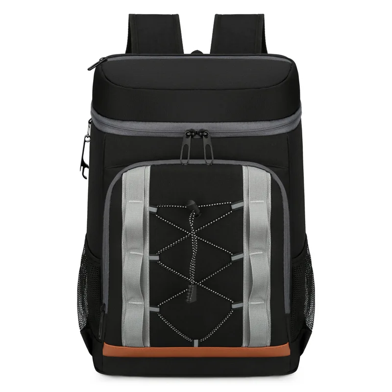 New Picnic Cooler Bag Large Capacity Camping Meal Hikking Thermal Backpack with Bottle Opener Leakproof Insulated Lunch Bag