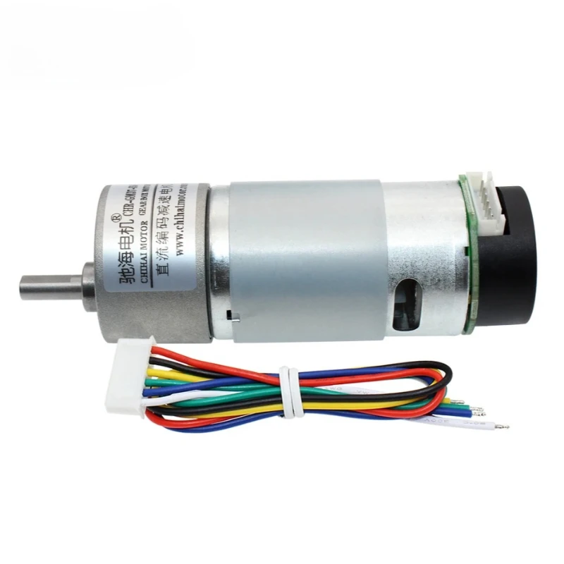 12v 6v high torque low rpm dc gear motor All Metal Low Noise Encoding 550 Motor CHR-GM37-550ABHL