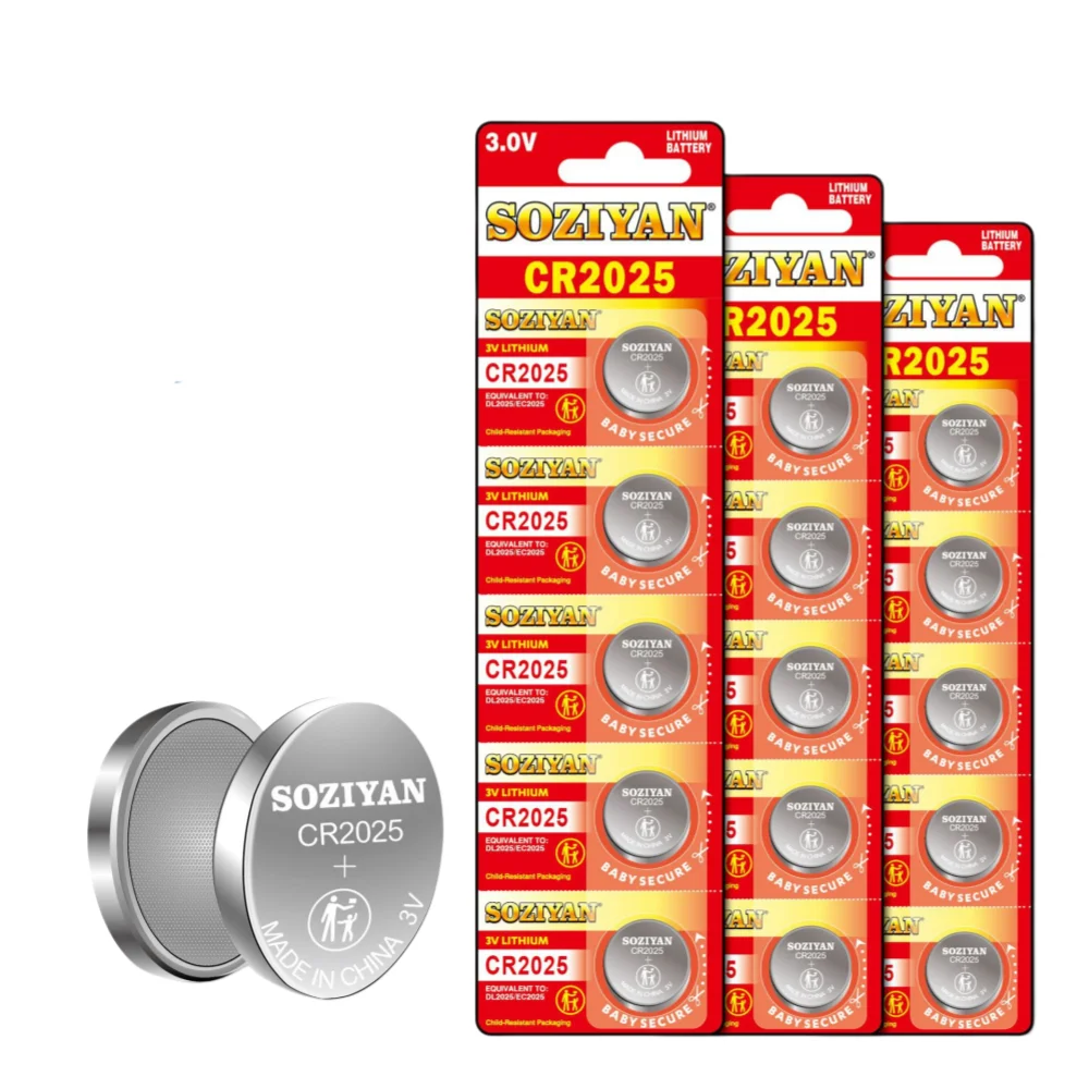 New 5003L Lithium Button Coin Battery CR2025 DL2025 BR2025 3V Long Lasting High for Watches Remotes Calculators Electronics