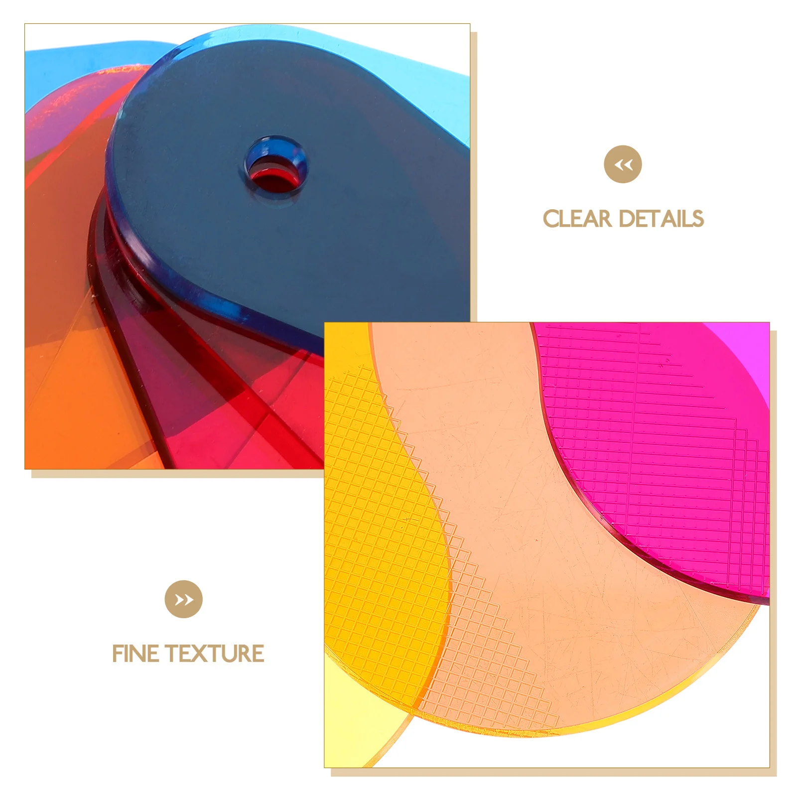 

Color Mixing Sheets Color Learning Plates Science Discovery Props For Kids Students Autism Translucent Filter Boards