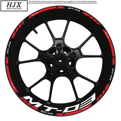 Voor Yamaha Motorfiets Mt-03 Logo Hub Sticker Decoratie Set 17 Inch Wiel Frame Mt03 Mt 03 Velg Sticker Reflecterende En waterdicht