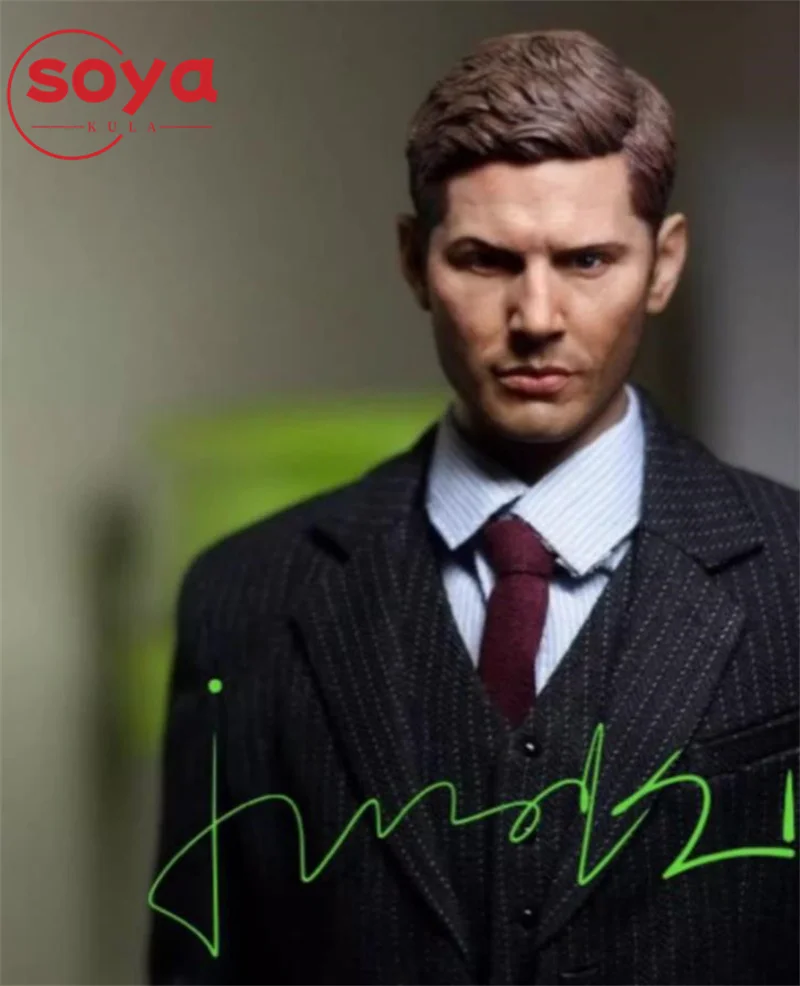 Escala 1/6, cabeza esculpida de Dean Winchester, modelo tallado apto para muñecas de cuerpo de figura de acción de soldado masculino de 12"
