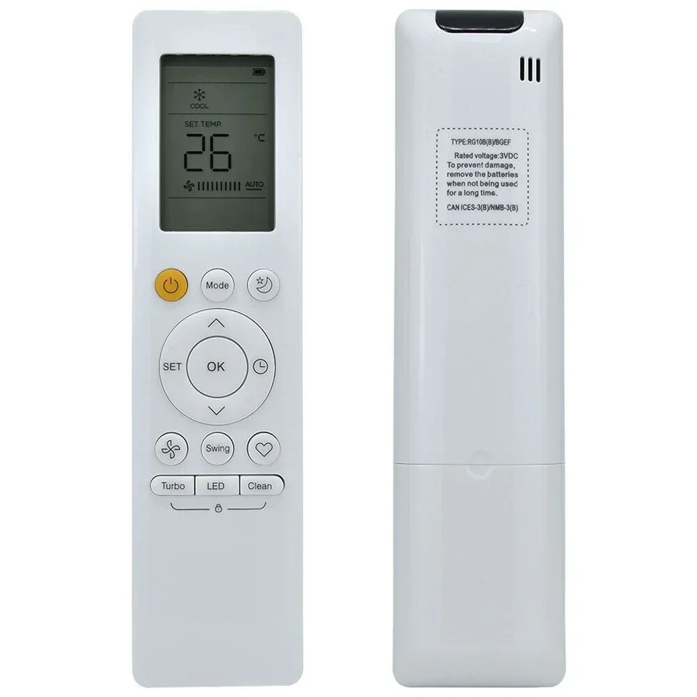For Midea RG10B B BGEF Compatible Remote Air Conditioner Remote Air Conditioning Control ABS Material Compact Design