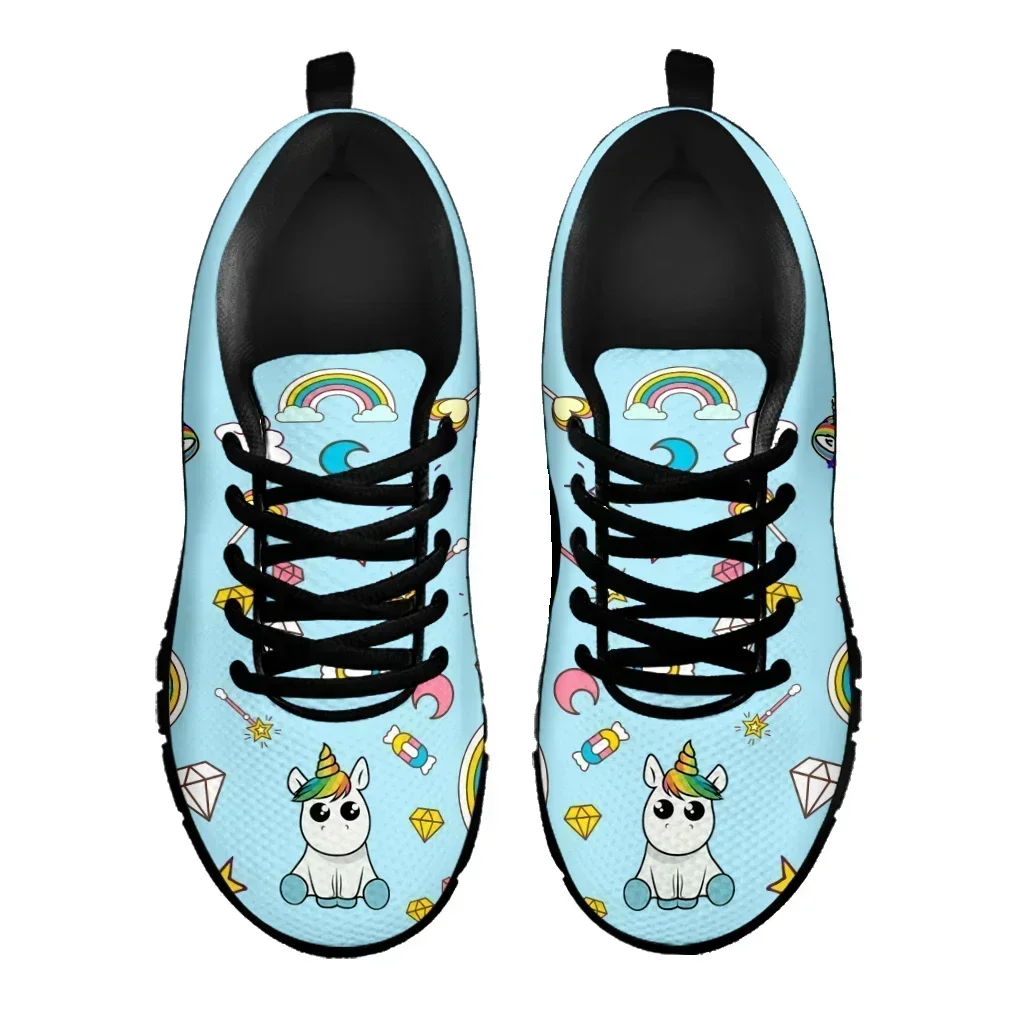 Cartoon Unicorn Design Luxury Brand Fashion Sneakers Heart Cartoon Flat Shoes Lightweight Casual Sneakers Zapatos 5
