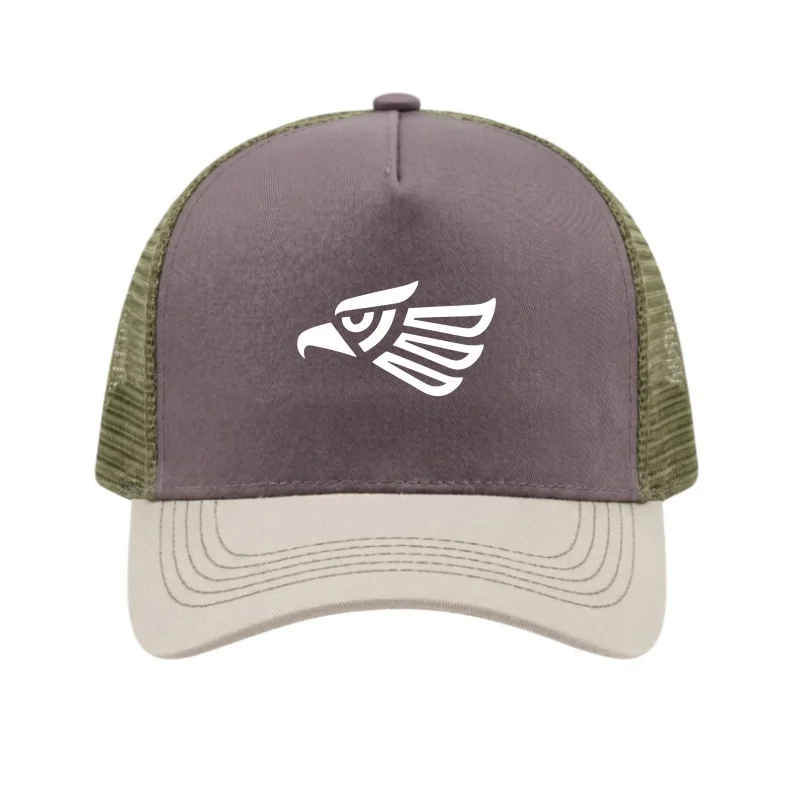 Mexican Eagle Printed 5 Panel Trucker Mesh Hat Adjustable Snapback Dad Hat Breathable Fishing Outdoor Sun Baseball Cap