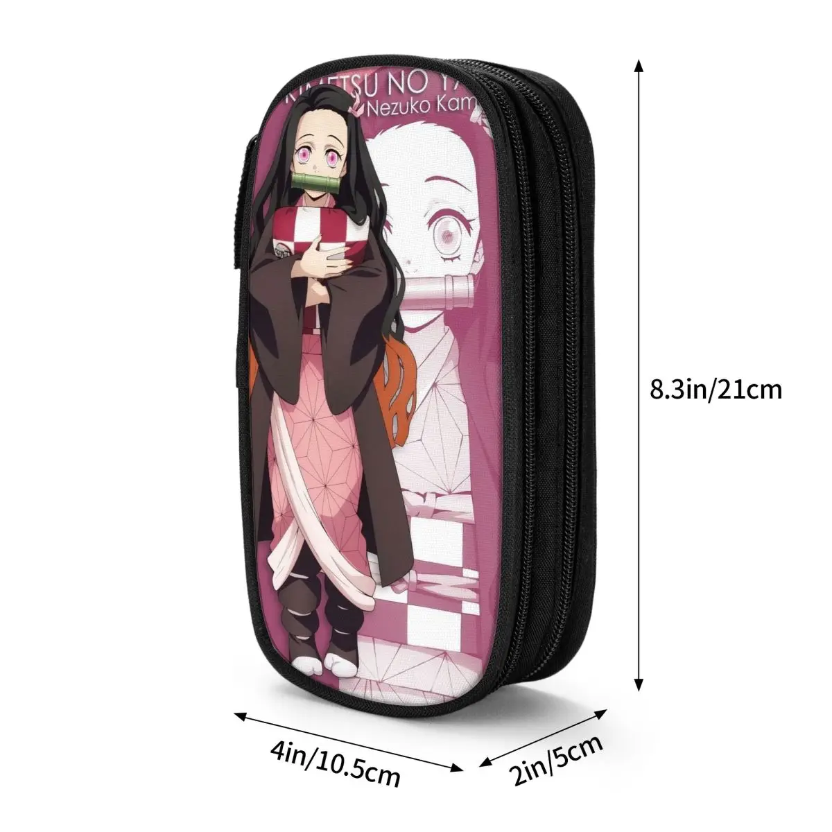 Imagem -06 - Kamado Nezuko Demônio Slayer Lápis Case Anime Lápis Bolsa Caneta Titular para Estudante Grandes Bolsas de Armazenamento Material Escolar Papelaria