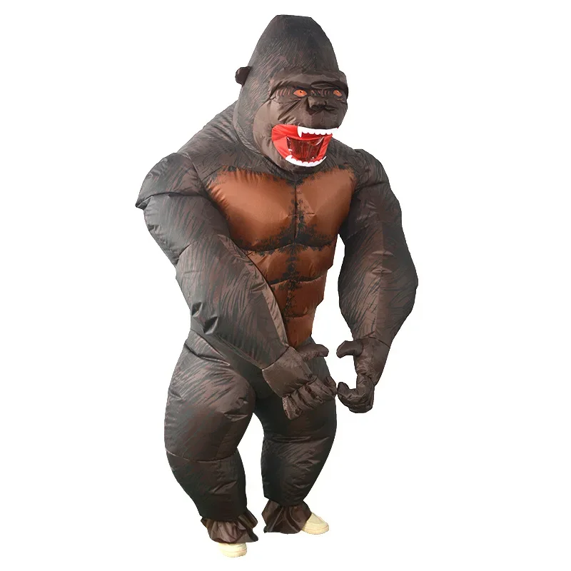 Inflatable King Kong orangutan Costume Cosplay costume Mascot Animal Monkey For Halloween Purim Carnival Fancy Dress Adult Kid