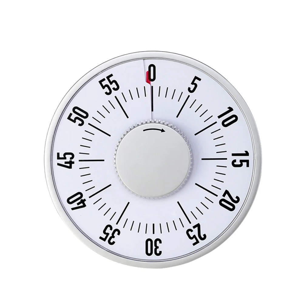 

1Pcs Kitchen Timer Mechanical Large Screen Round Countdown Magnet Cooking Reminder for Home Baking Cooking Time Manager