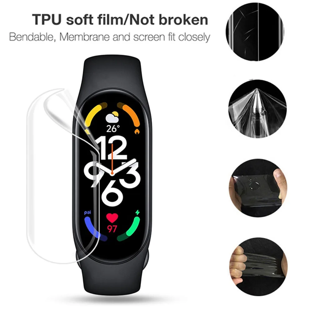Siêu Mỏng HD Trong Suốt Full Bảo Vệ Màn Hình Trong Cho Xiaomi Miband 3 Mi Band 3 Đồng Hồ Thông Minh Smartwatch Trong Suốt Bảo Vệ Màn Hình HD Phim