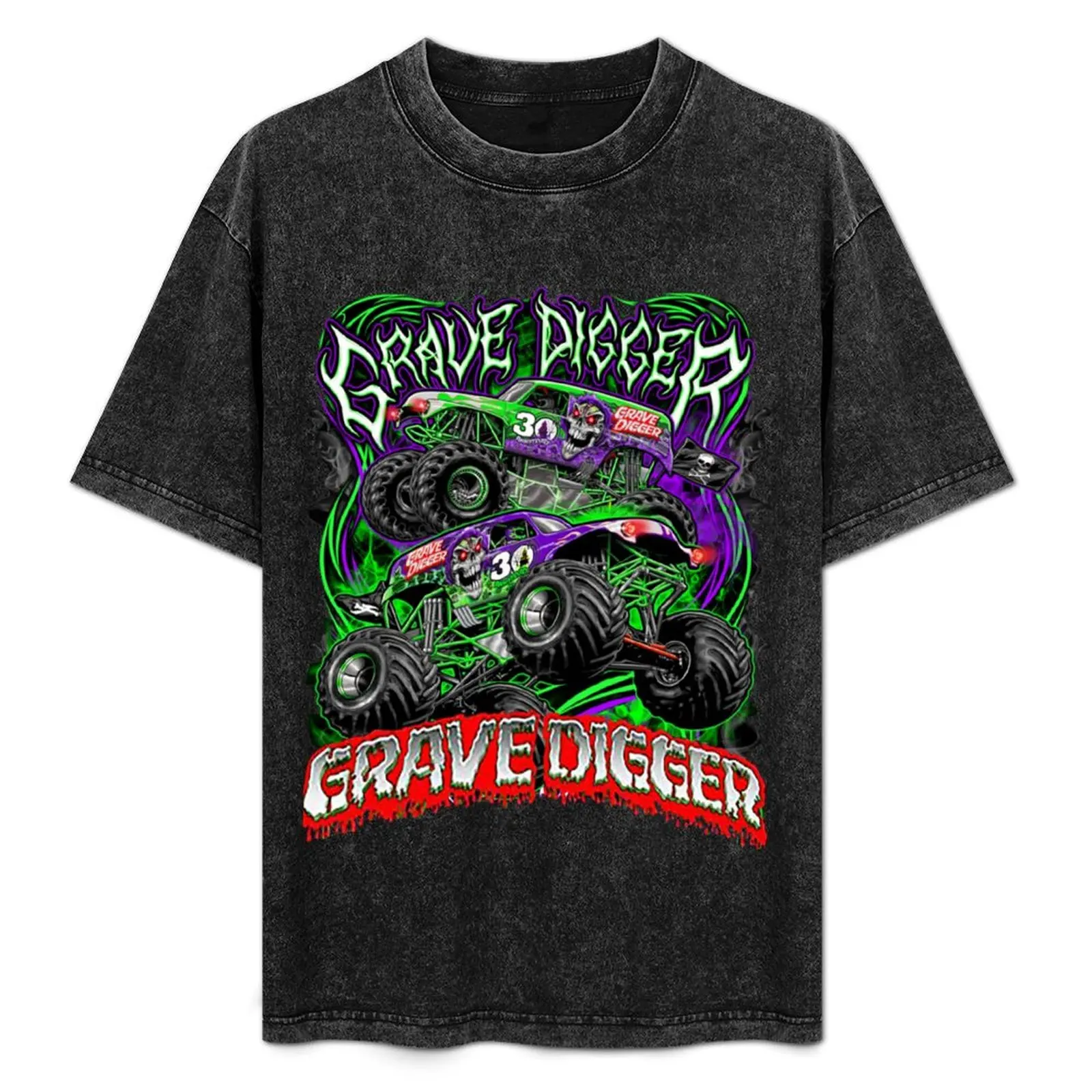 

monster jam grave digger monster truck Art Fans Classic T-Shirt Casual Soft Cotton Short Sleeve Tee