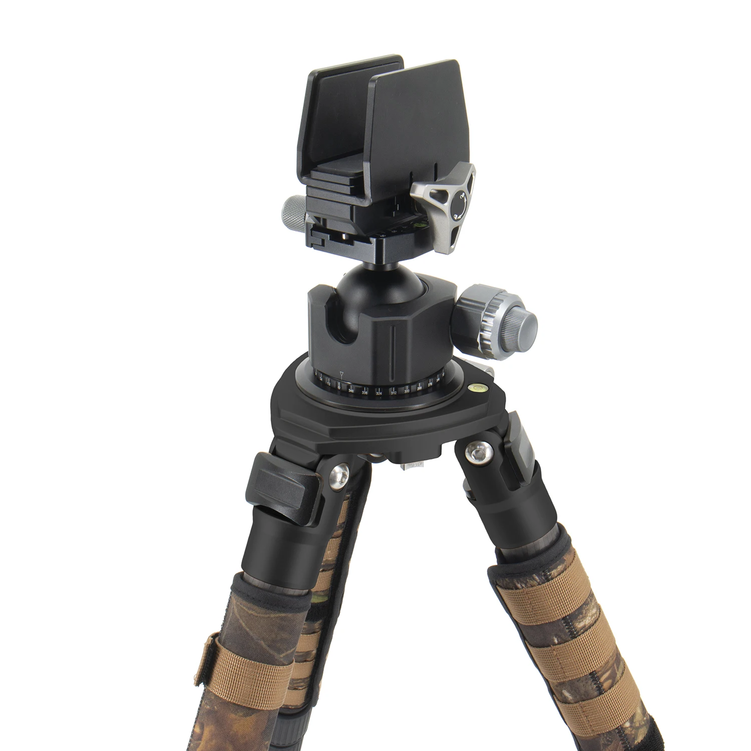 Professional Lightweight Carbon Fiber Hunting Tripod for Telescope Camera Shooting Durable Camouflage Leg Wraps Tripod