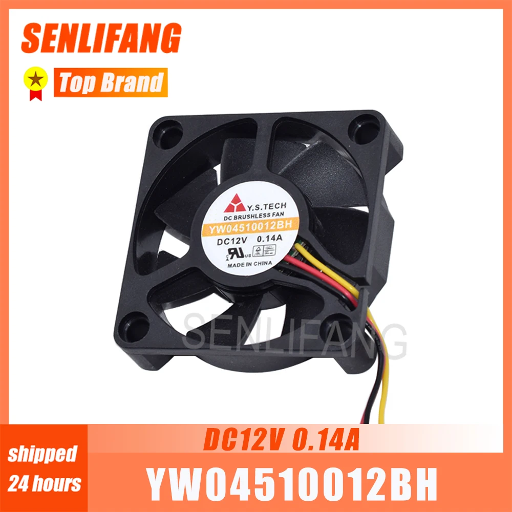 New YW04510012BH YW04510012LM DC 12V 0.14A 4CM 4510 45*45*10MM Cooling Fan