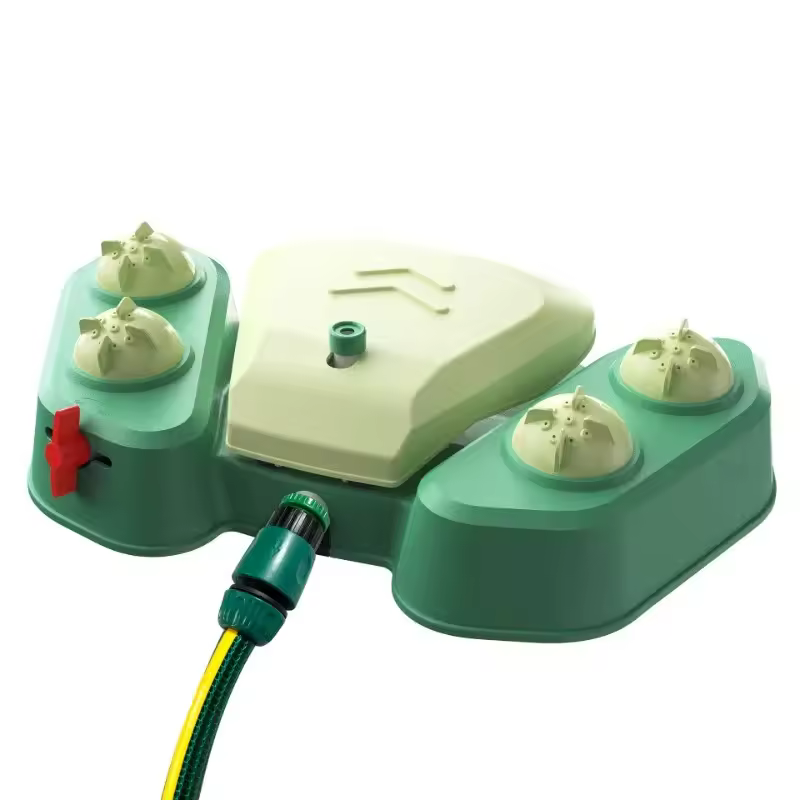 Interactive Outdoor Dog Water Fountain with Paw Pedal Easy Step on Activated Sprinkler for Drinking and Cooling Sturdy Design