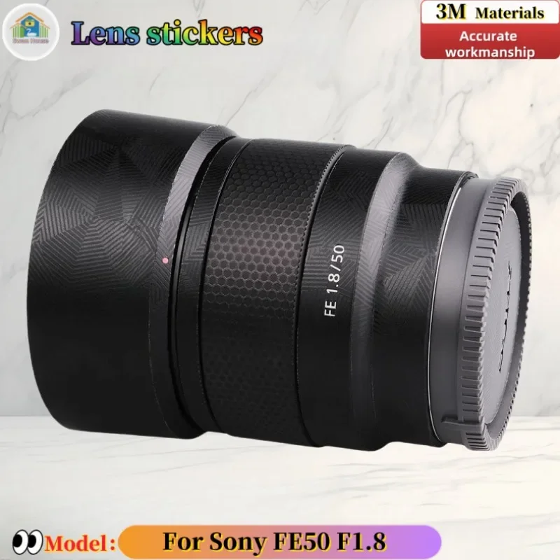 

For Sony FE50 F1.8 Camera lens sticker, DIY skin, Precision tailoring wear-resistant protective film