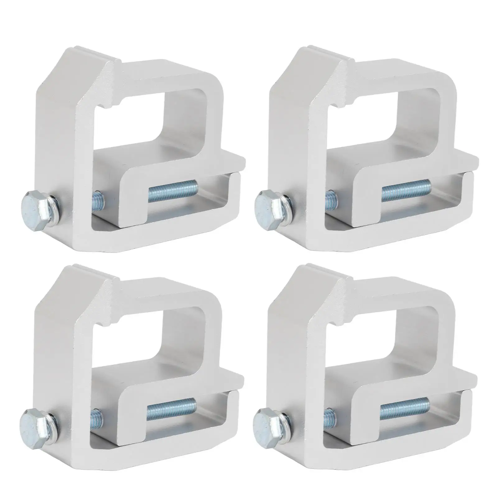 4Pcs for truck Topper Cap Clamps Universal Mounting Clamps for truck Caps Silvery for truck Cap Clamps for truck Pickup