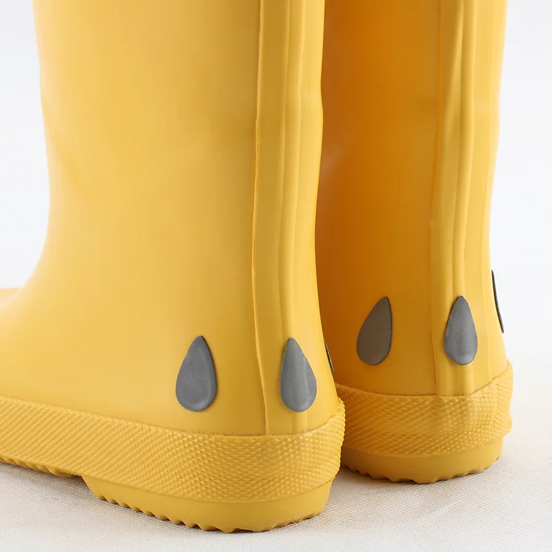 New Children Boys Girls Fashion Rubber Rain Boots Waterproof Non-slip Rainboots For Kids Child Outdoor Water Shoes Wellies Boots