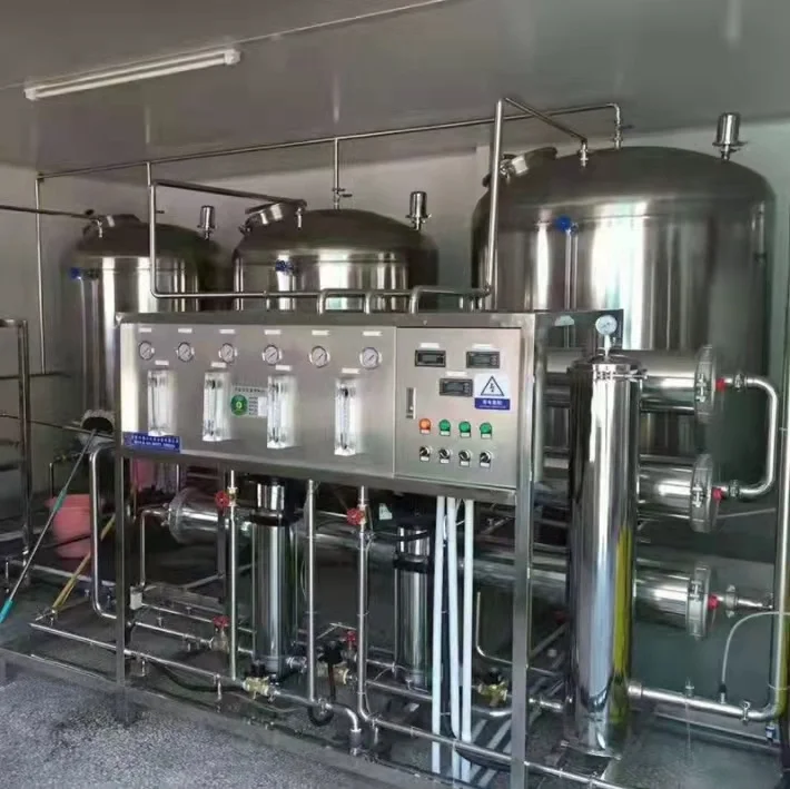 2000 LPH Purified Drinking Water treatment plant 2T RO Desalination System 2000LPH Small RO water treatment systems water desali